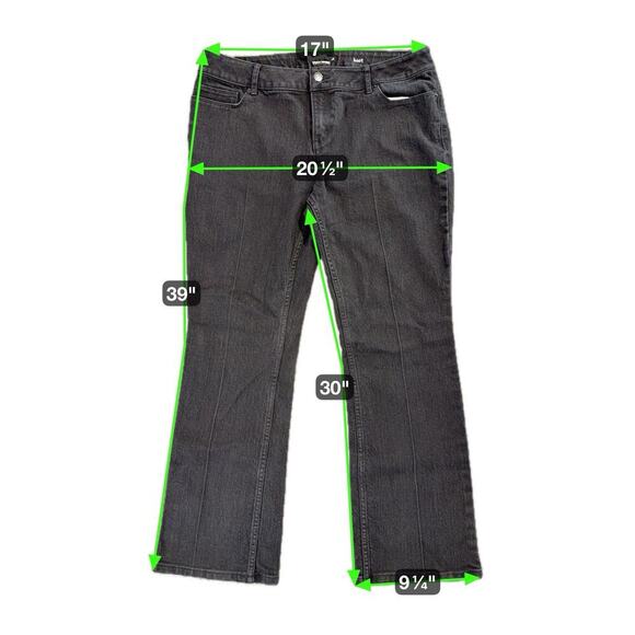 Simply Vera Vera Wang Jeans Size 14 Women's Bootcut Jeans Black - Picture 7 of 7